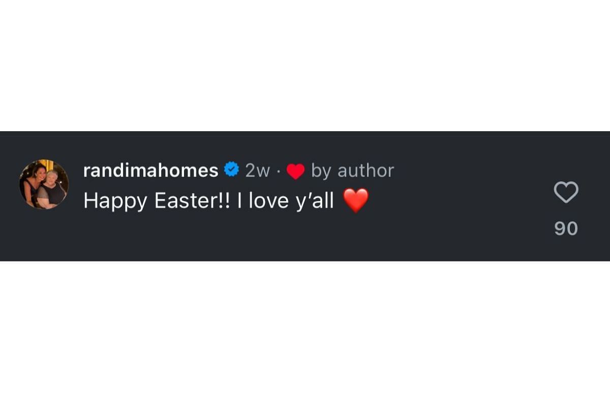 Randi Mahomes backed Mahomes family’s Easter post, pushes home sale, (Instagram/randimahomes)
